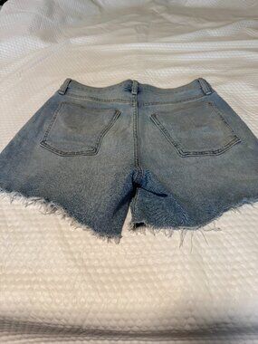 HUDSON DENIM WOMEN SHORT RAW HEM SIZE  27 DEVON BIKER SHORT STRETCH NW